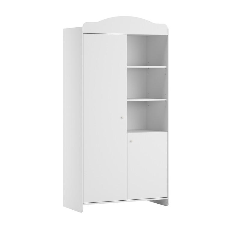 SKŘÍŇ 2DVEŘOVÁ Megeve Bílá - bílá, kompozitní dřevo (100/199/50.1cm) - Petits-meubles