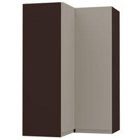 ECKHÄNGESCHRANK Avellino W14/60 Lava / Cashmere Acryl Matt 60 / 60 / 96cm - Dunkelgrau/Beige, Holz/Holzwerkstoff (60/96/60cm) - Feldmann-Wohnen