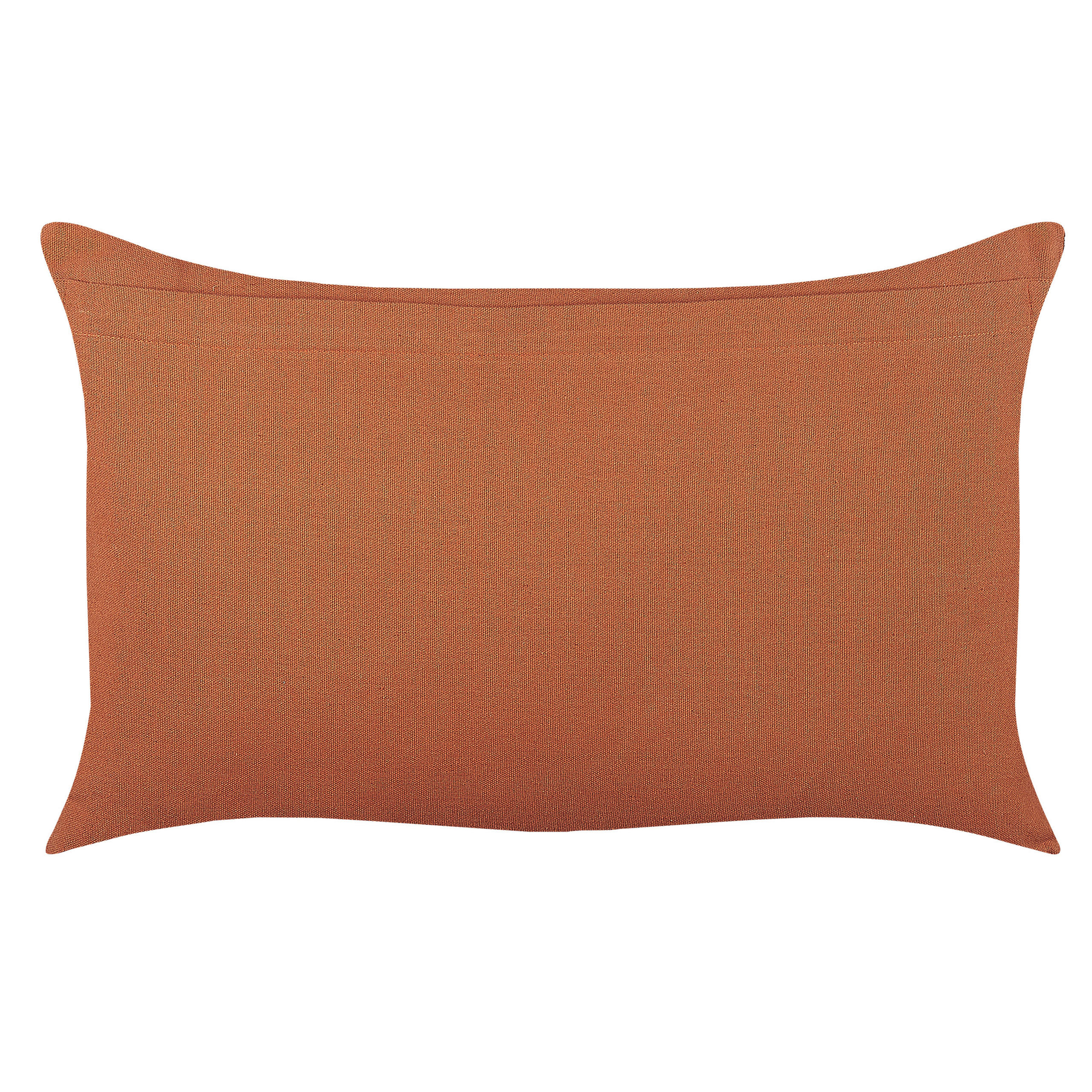 DEKOKISSEN Orange 35/55 cm Albium - Orange, Naturmaterialien/Textil (35/55cm) - Beliani