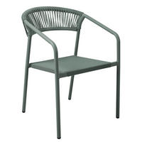 GARTENSTUHL, Nocera, grün - Grün, Metall (59.5/79/55cm) - Oviala