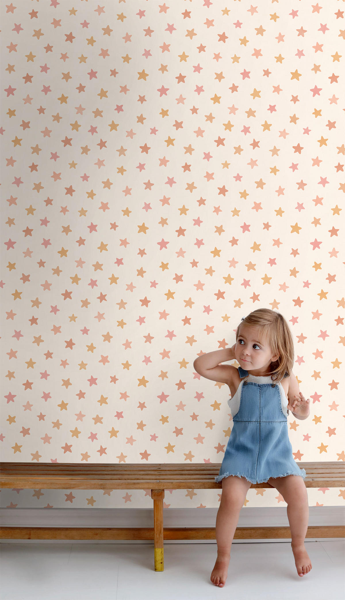 TAPETE kleine Sterne 50 x 900 cm - Weiß, Papier (50/0.1cm) - ESTAhome