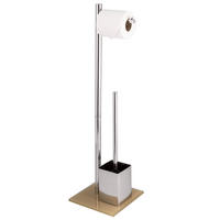STAND-WC-GARNITUR, braun - Braun, Metall (20/70/20cm) - bremermann