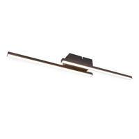 LED DECKENLEUCHTE Krythyn 61.5/7/5 cm - Schwarz, Kunststoff/Metall (61.5/7/5cm) - ZMH