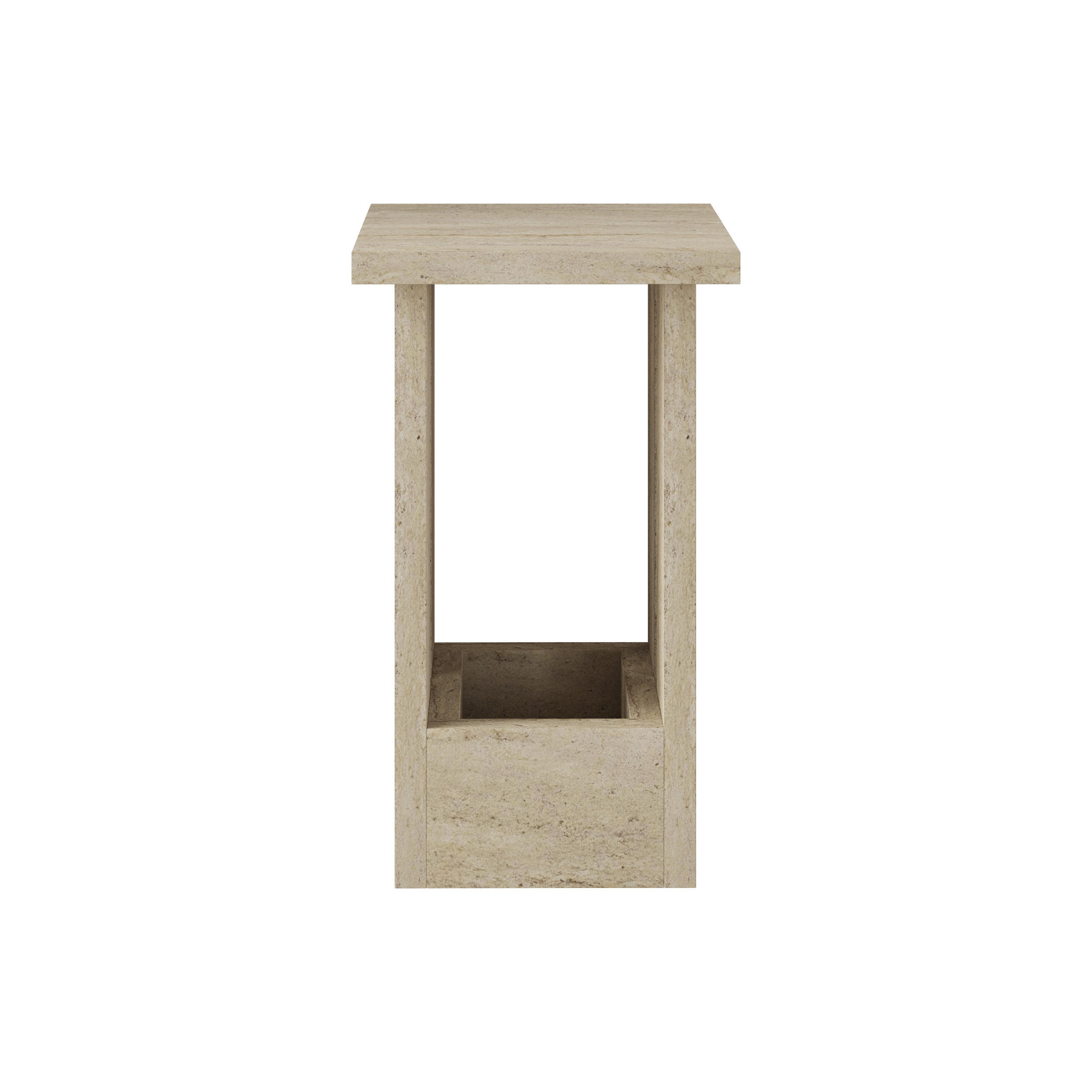 Decortie Beistelltisch Beige 30x50.3x30 cm