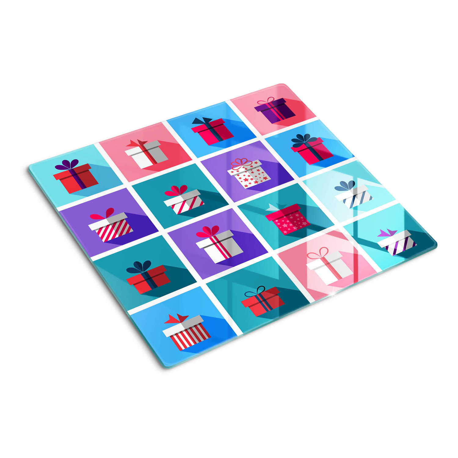 GLASPLATTE 60x52 cm Geschenke - Multicolor, Glas (60/0.4/52cm) - TULUP