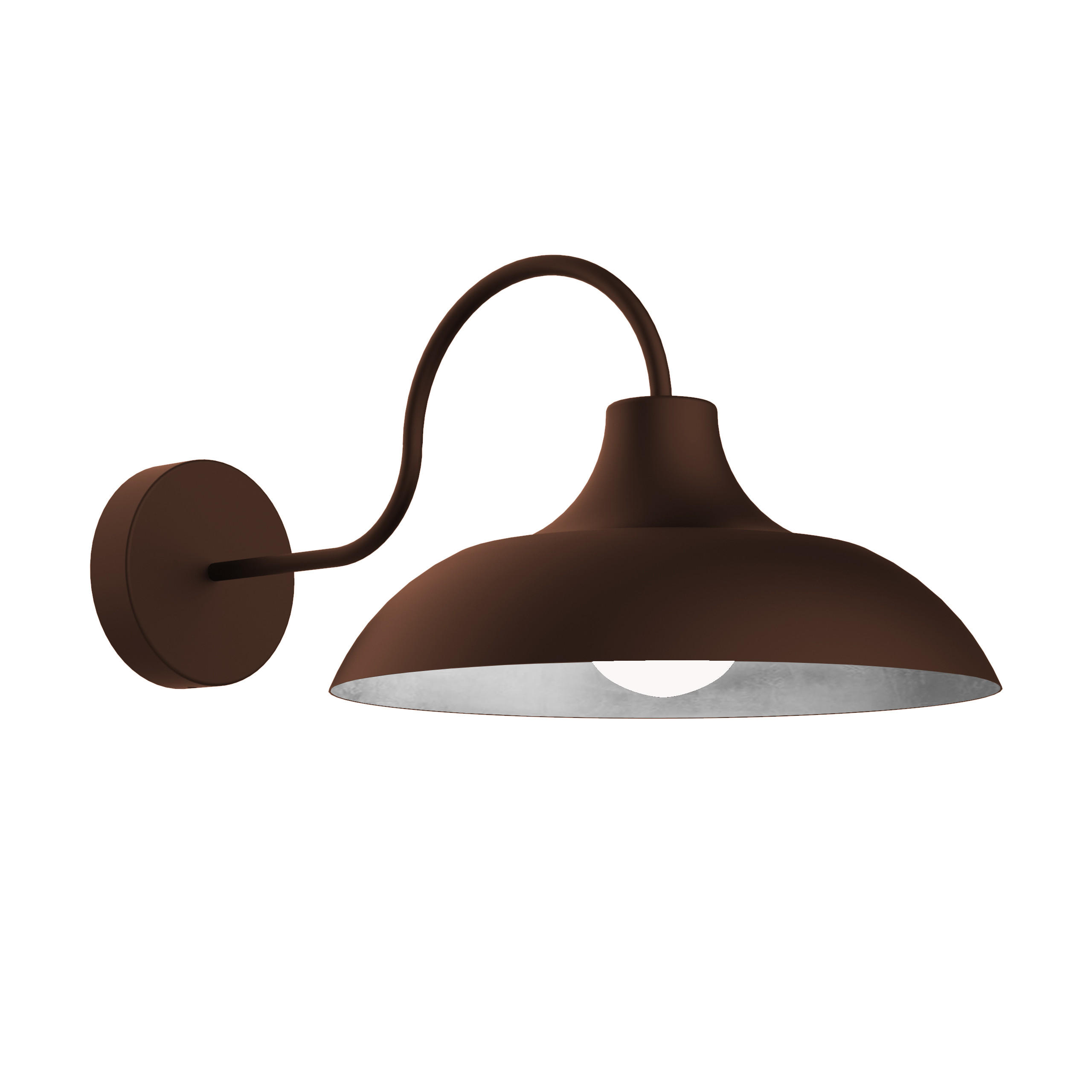 WANDLEUCHTE - Braun, Metall (30/21.5/47.5cm) - Lumicom
