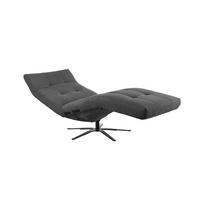 RELAXLIEGE LETICIA Anthrazit Cord - Anthrazit/Schwarz, Textil/Metall (82/115/156cm) - KAWOLA