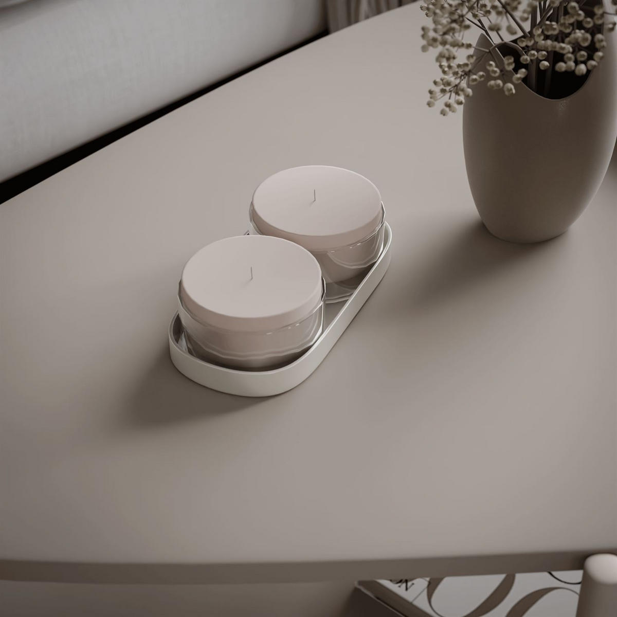 COUCHTISCH LUMI mit Ablage, Kaschmir - Kaschmir, Holzwerkstoff (65/90/45cm) - Lookway