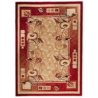 TEPPICH ATLAS Beige Rot 60/100 cm - Beige/Rot, Textil (60/100cm) - Tapiso