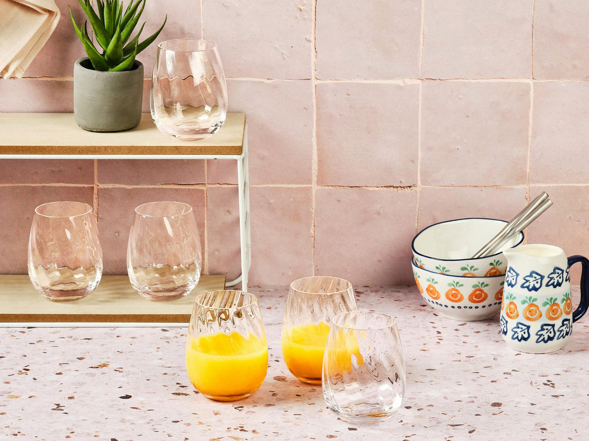 TRINKGLAS Sten 330ml - 6er-Set - Transparent - Transparent, Glas (0.33L) - Björn