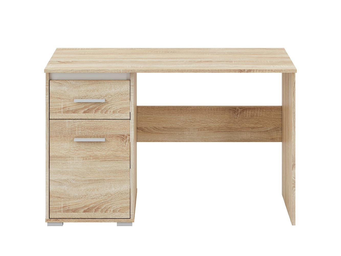 SCHREIBTISCH Avo Sonoma Eiche, Absetzung austauschbar 120 / 55 / 76cm - Braun, Holz/Holzwerkstoff (55/120/76cm) - Feldmann-Wohnen