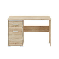 SCHREIBTISCH Avo Sonoma Eiche, Absetzung austauschbar 120 / 55 / 76cm - Braun, Holz/Holzwerkstoff (55/120/76cm) - Feldmann-Wohnen