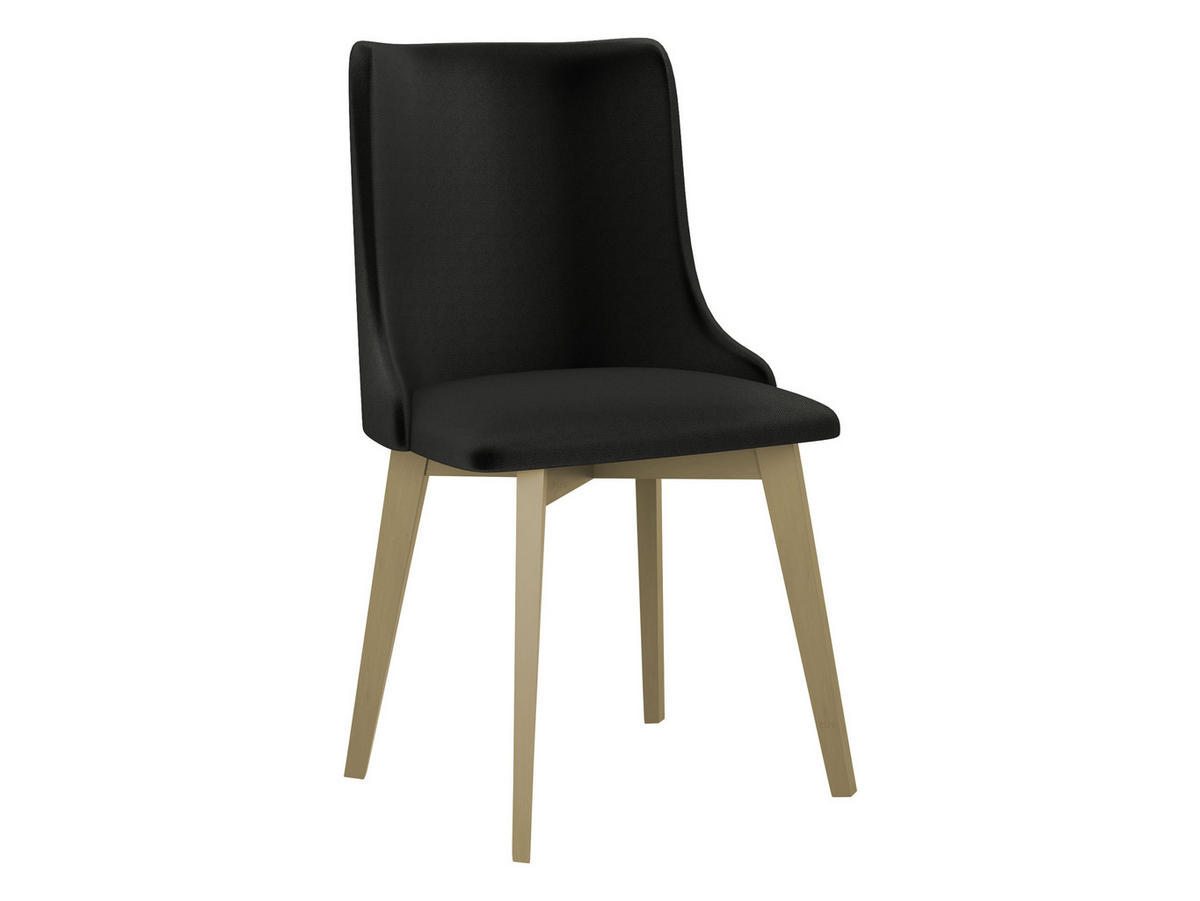 STUHL Monti 5, Holzfarbe: Sonoma - Eichefarben/Schwarz, Holz (48/83/53cm) - MIRJAN24