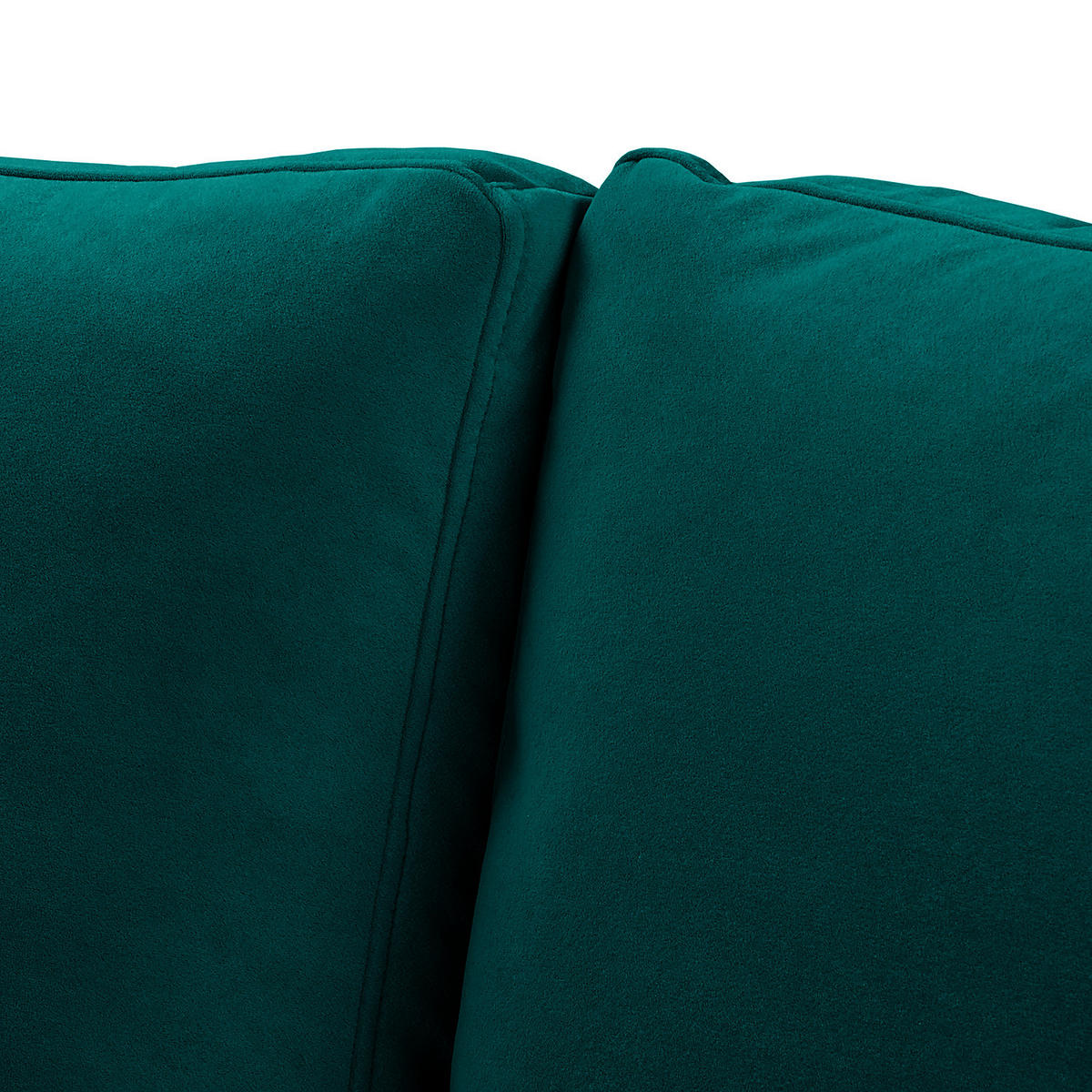 3-SITZER SOFA - Samt - Petrol, Textil (191/80/86cm) - home24