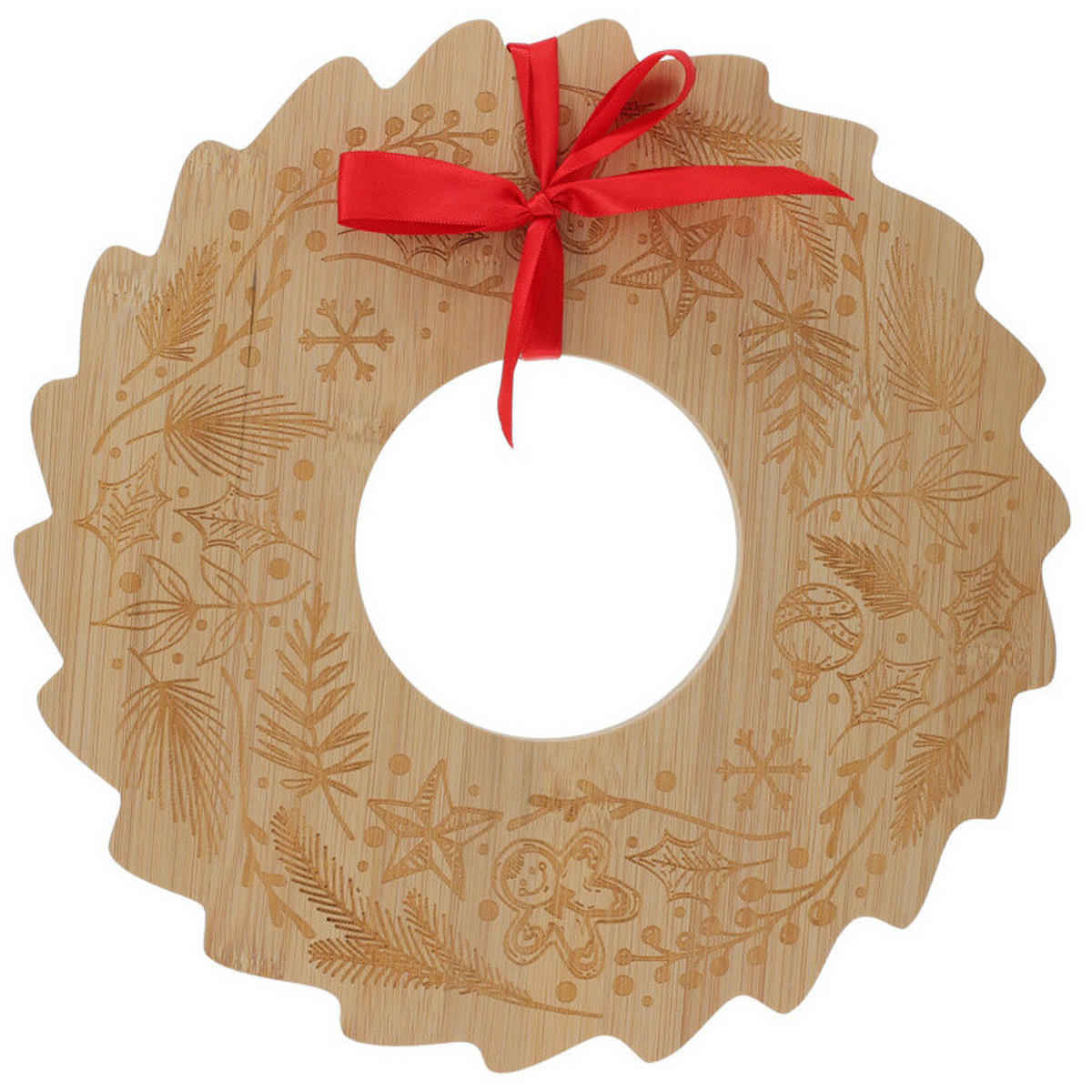 BAMBUSTABLETT Bellune Ø 30 cm - Braun, Naturmaterialien (30/1.2/30cm) - Excellent Houseware