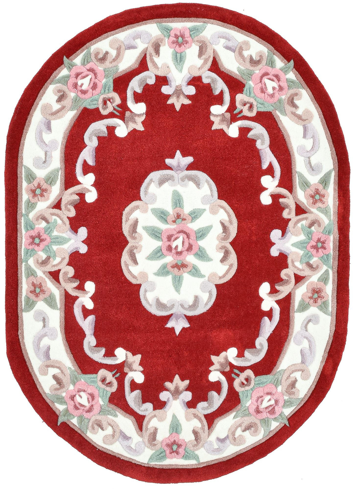 Theko Handtuftteppich Rot 190x290 cm