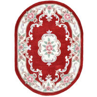 HANDTUFTTEPPICH Ming 190x290 cm - Rot, Textil (190/290cm) - THEKO