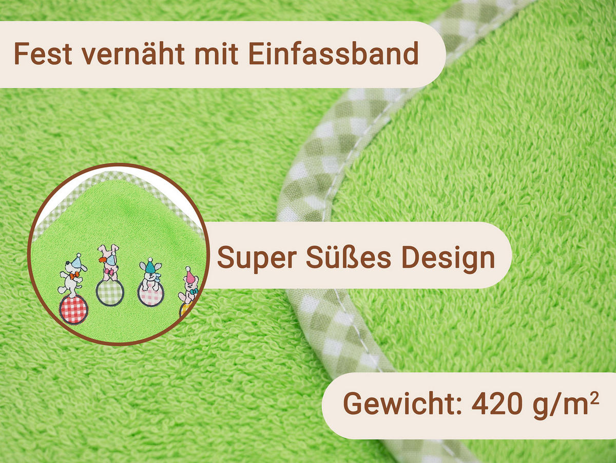 HANDTÜCHER, 100x100 cm, 100% Baumwolle, Grün - Hellgrün, Textil (100/100cm) - Zollner