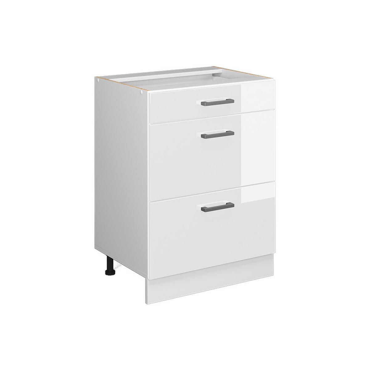 KUCHYŇSKÁ DVÍŘKA R-Line Bílá vysoký lesk - vysoce lesklá bílá, kompozitní dřevo (59.6/71.3/1.6cm) - Vicco