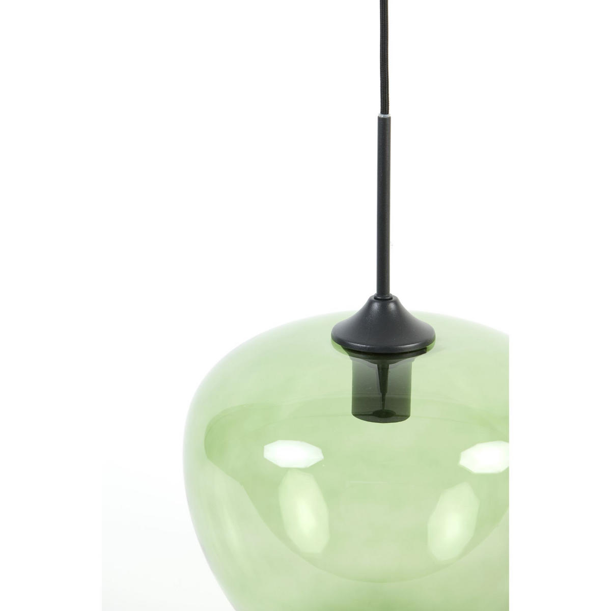 HÄNGELAMPE Mayson Grün Ø30/25 cm - Grün, Glas (30/30/25cm) - Light & Living