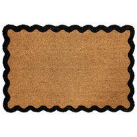 FUSSMATTE Naturfarben 60/90 cm Kokosfasern Pinatubo - Naturfarben, Textil (60/90cm) - Beliani