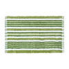 BADEMATTE 40/60 cm gestreift, Baumwolle - Grün, Textil (40/60cm) - Homescapes