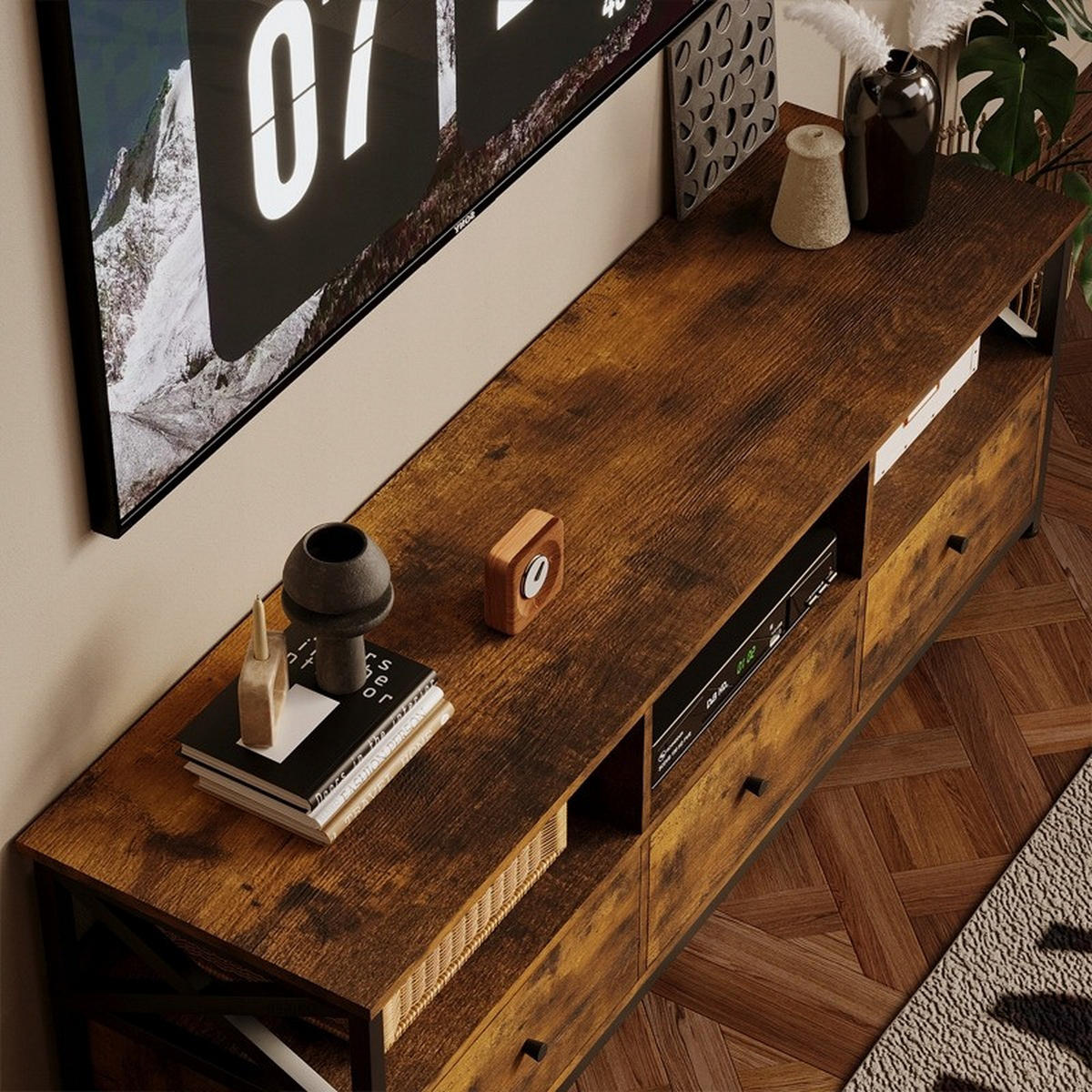 TV-STÄNDER, Braun, 143/40/50 cm - Braun, Holzwerkstoff (143/50/40cm)