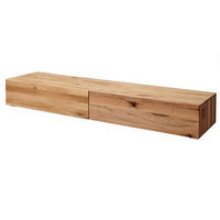 TV-BOARD Wild-/Zerreiche 220x52x32 natur geölt FRANKFURT #108 - Naturfarben, Holz (220/32/52cm) - Massivmoebel24
