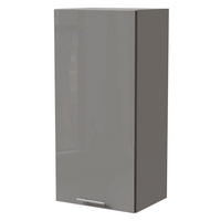 KÜCHENHÄNGESCHRANK Essen W4/45 Grau Hochglanz / Grau Matt 45 / 32,5 / 96cm - Grau, Holz/Holzwerkstoff (45/96/32.5cm) - Feldmann-Wohnen