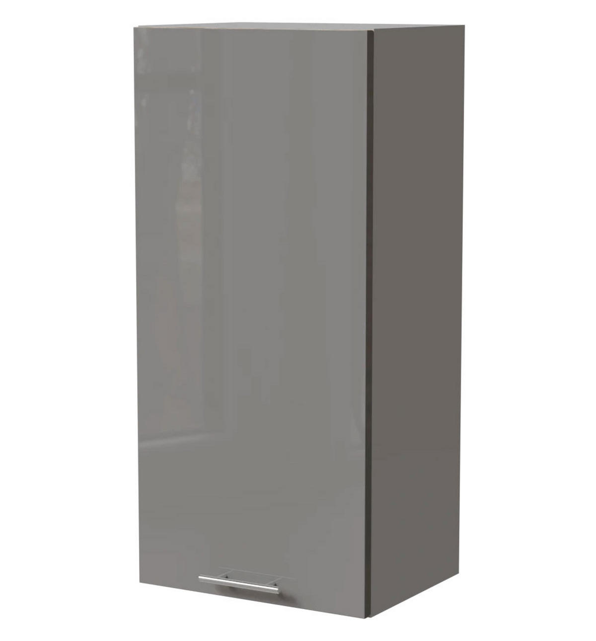 KÜCHENHÄNGESCHRANK Essen W4/45 Grau Hochglanz / Grau Matt 45 / 32,5 / 96cm - Grau, Holz/Holzwerkstoff (45/96/32.5cm) - Feldmann-Wohnen