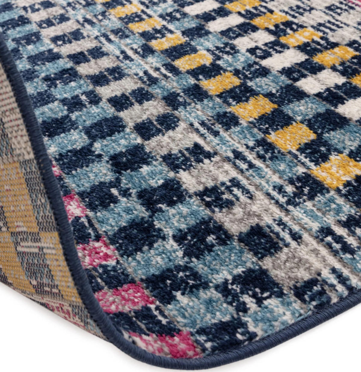 TEPPICH modern Flachgewebe CHESS Mehrfarbig 120 x 170 cm - Multicolor, Textil (120/170cm) - Novatrend