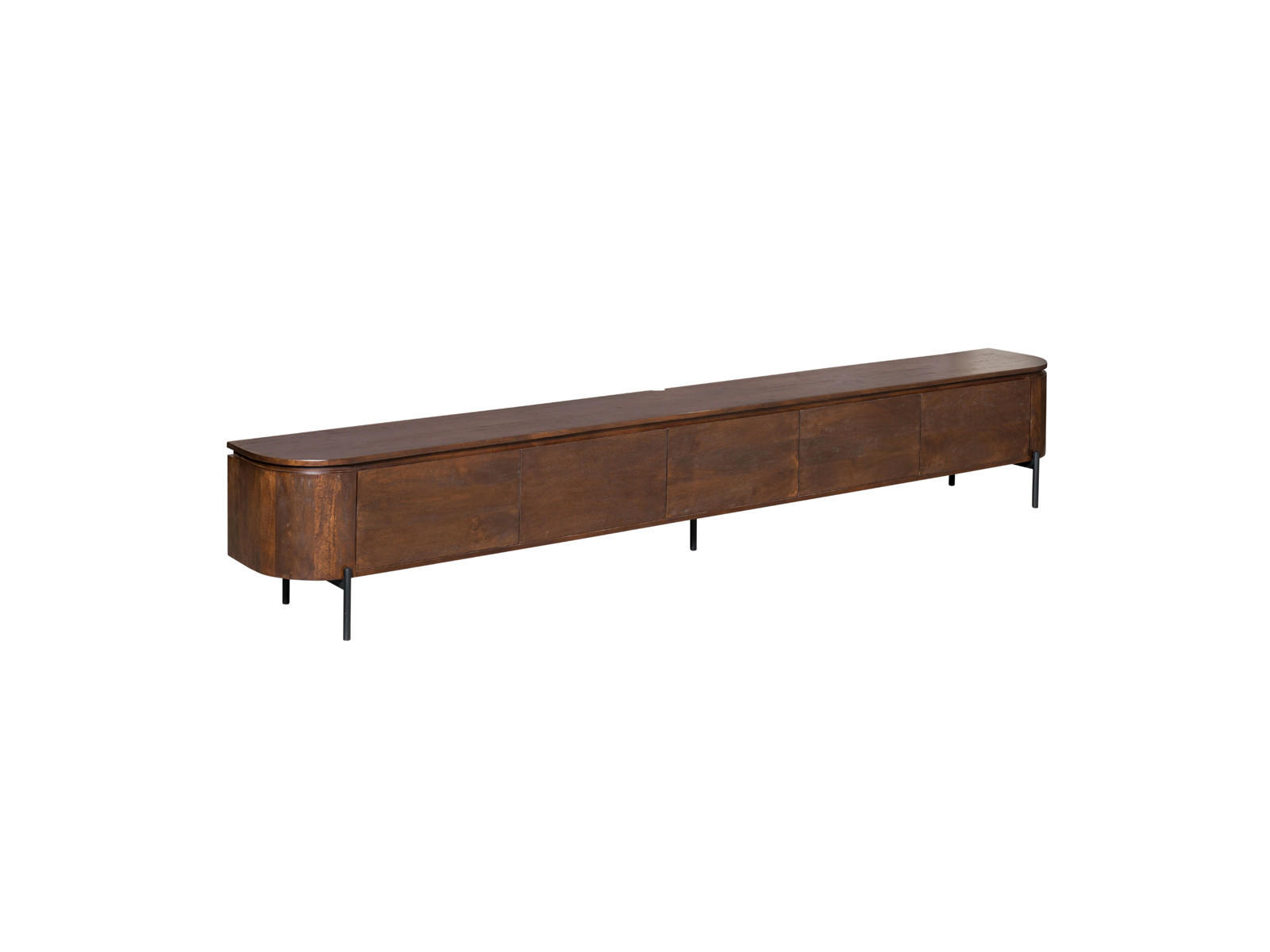 LOWBOARD Magnificent Mangoholz 280 cm / 35 cm Braun - Braun, Holz (280/30/35cm) - Villa Möbel