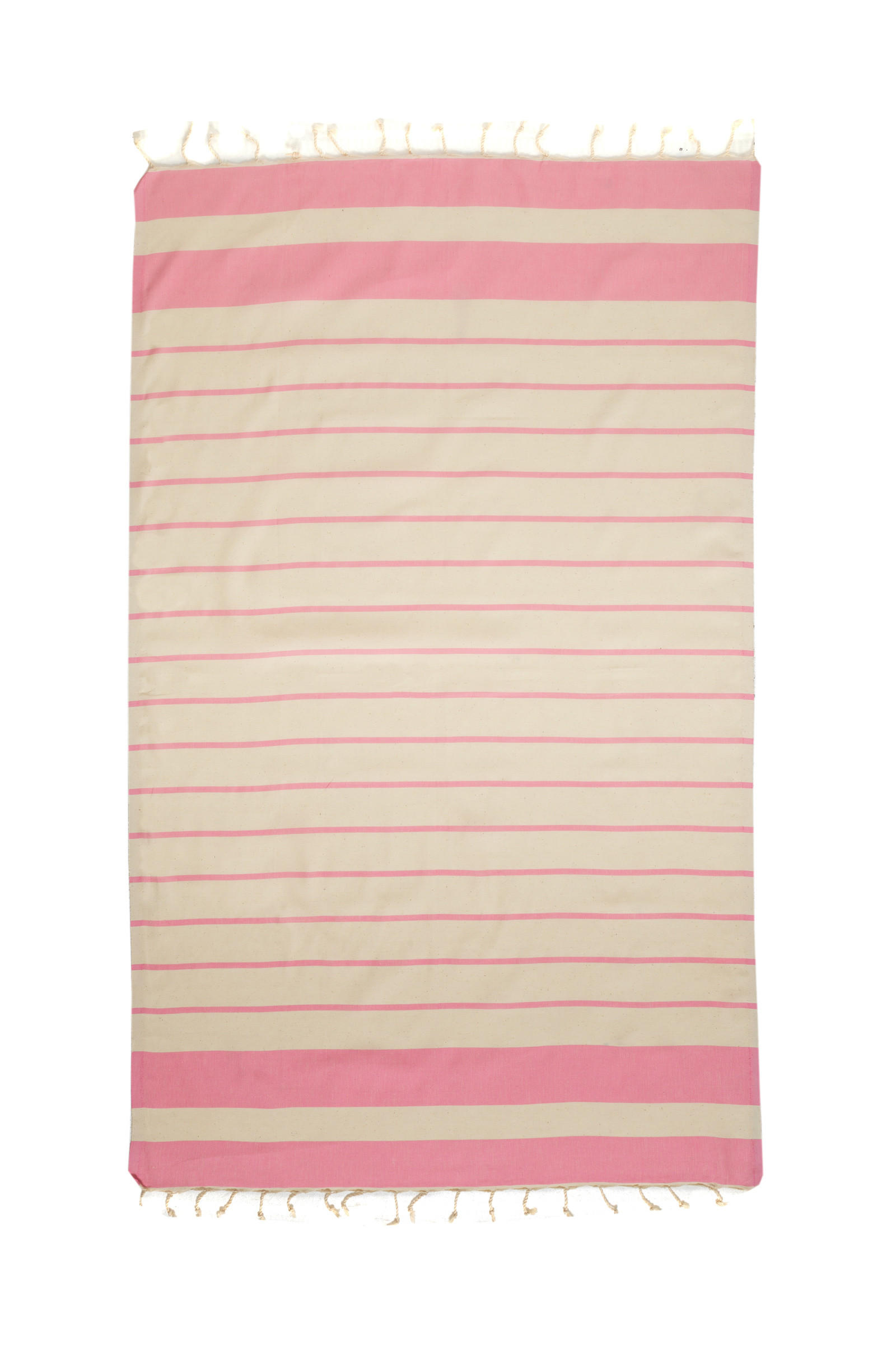 HAMAMTUCH Gestreift 100x180 Pink - Pink, Textil (180/100cm) - Villa Möbel