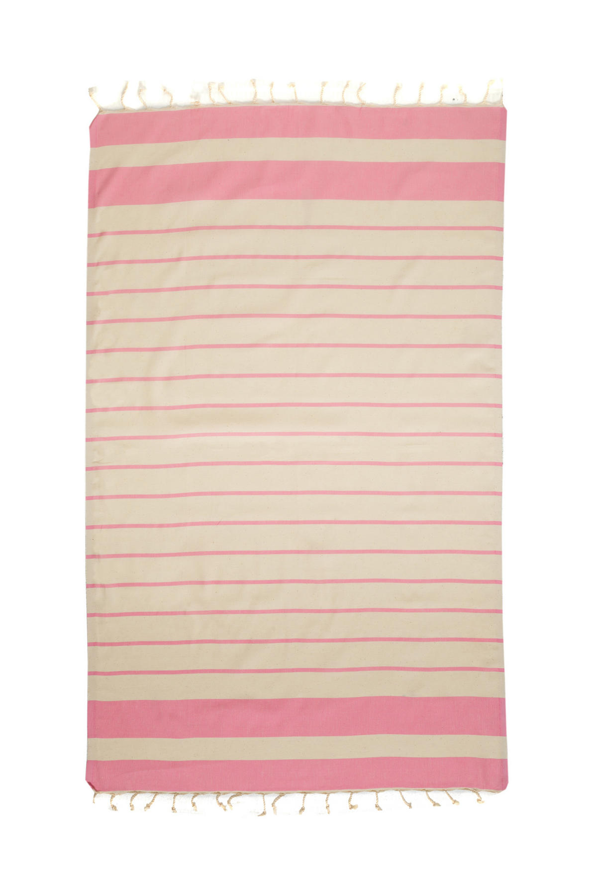 HAMAMTUCH Gestreift 100x180 Pink - Pink, Textil (180/100cm) - Villa Möbel