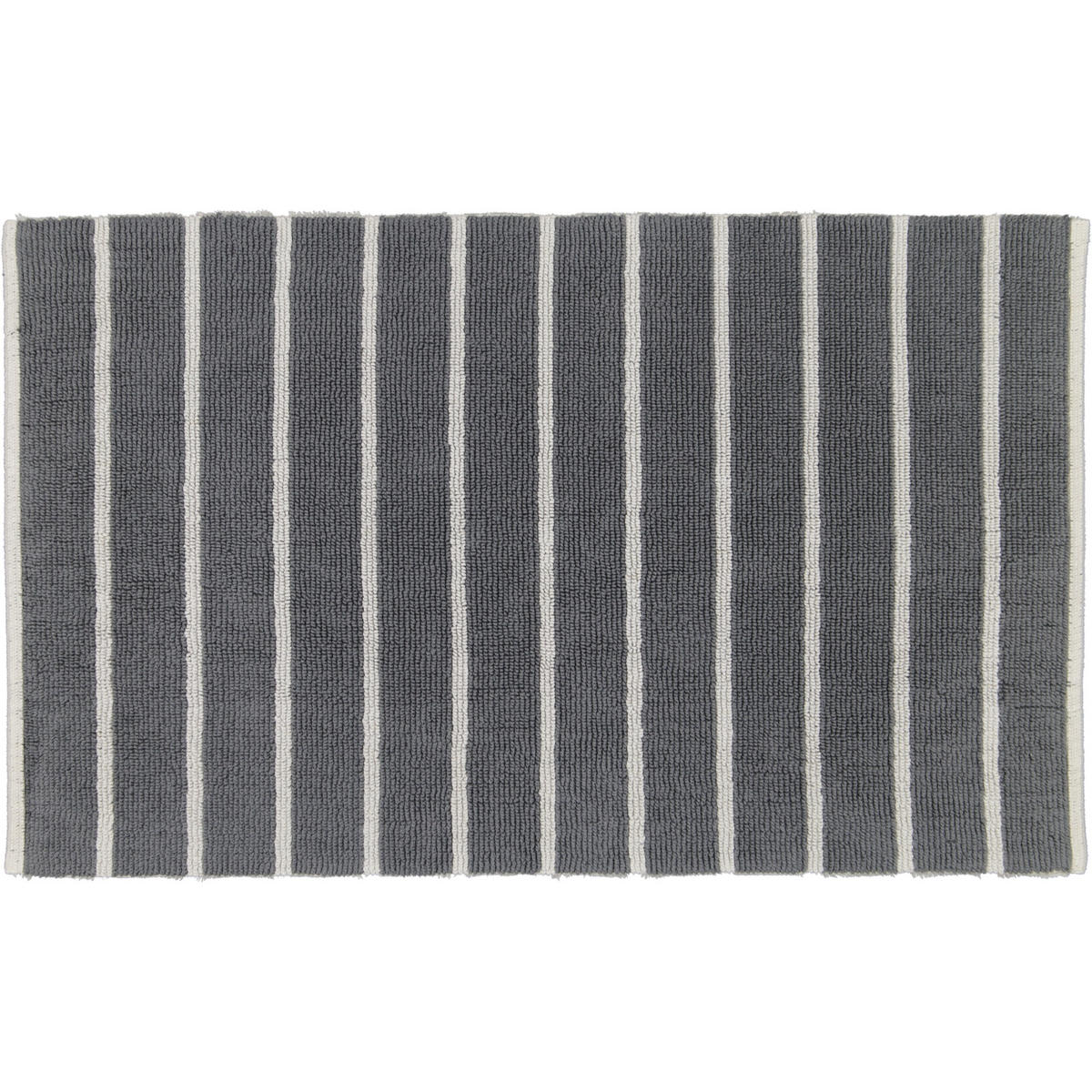 BADTEPPICHE BALANCE STREIFEN 1008 PLATIN - 77 - Grau, Textil (60/100cm) - Cawoe