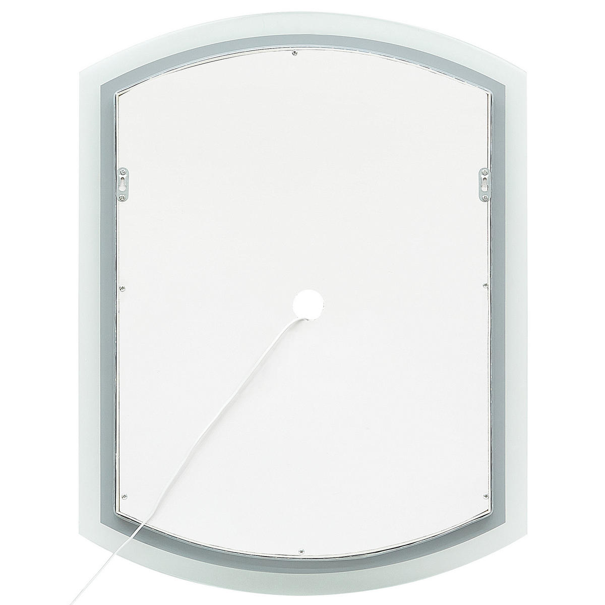 LED-WANDSPIEGEL 78 cm Silber Beziers - Silberfarben, Glas (78/3/58cm) - Beliani