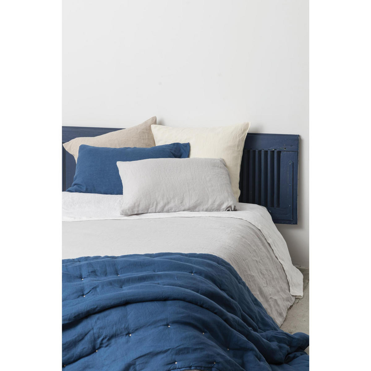 KISSENBEZUG Zeff perlweiß 50 x 75 cm - Hellgrau, Textil (50/75cm) - Vivaraise