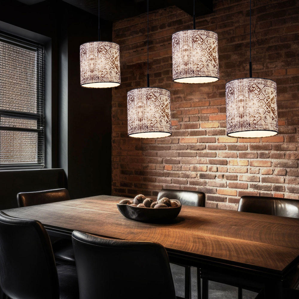 Thumbnail - Hängeleuchte, Grau, Metall, 20x150x100 cm, Lampen & Leuchten, Innenbeleuchtung, Hängelampen, Pendelleuchten