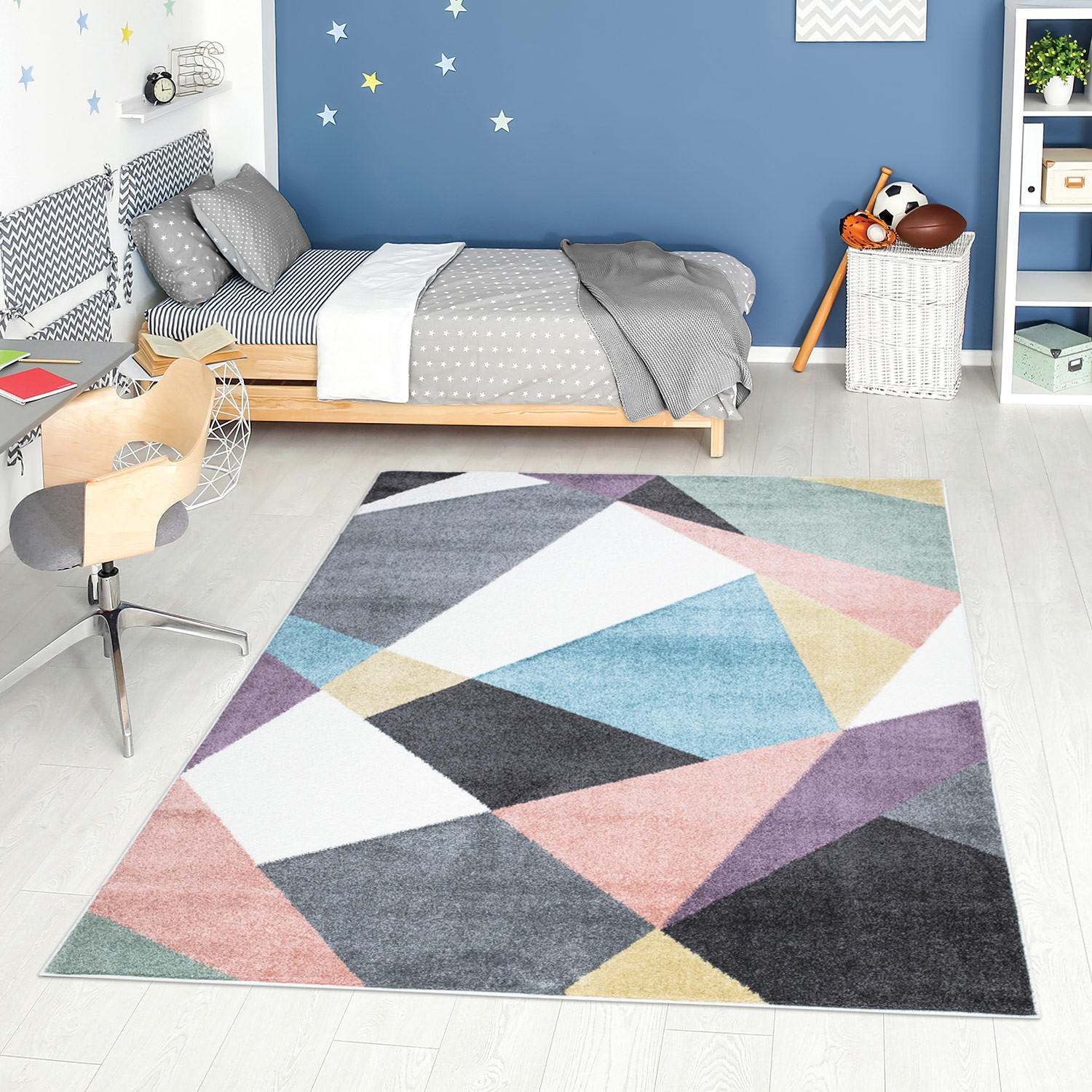 JUGEND-TEPPICH Young 915 Multi 80x150 cm - Multicolor, Textil (80/150cm) - carpet city
