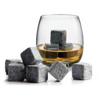 WHISKEY-STEINE - 8 Stück - Grau, Naturmaterialien (2/2/2cm) - Jay Hill