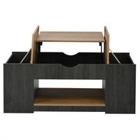 COUCHTISCH 109,5/59,7/43 cm höhenverstellbar mit Stauraum in Grau - Grau, Holzwerkstoff (109.5/59.7/43cm) - Flora Grace