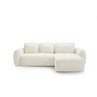 ECKSOFA Carmela 3 Sitzplätze Weiß - Weiß, Holz (304/190cm) - Petits-meubles