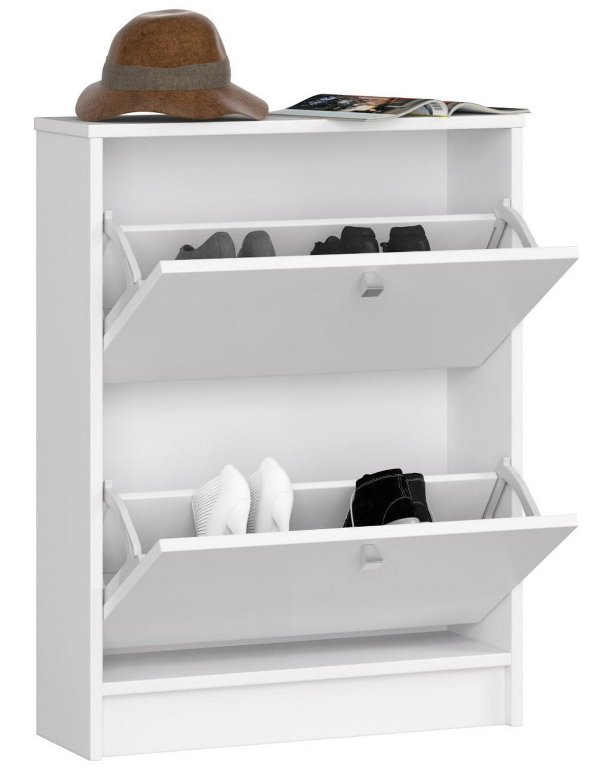 SKŘÍŇ NA BOTY bílá 80/60/20 - bílá, kompozitní dřevo (60/80/20cm) - RAUMHIRSCH FURNITURE