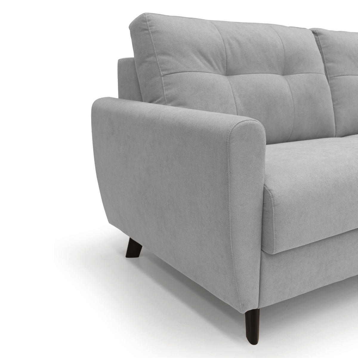 SCHLAFSOFA Callisto - Hellgrau, Textil (168/97/96cm) - Divani.store