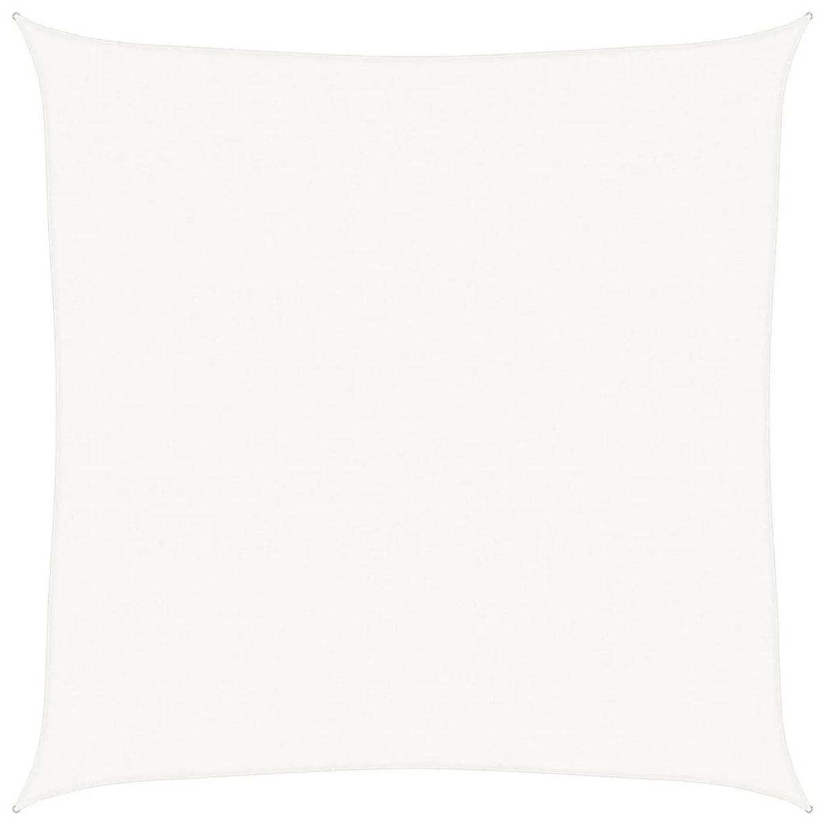 SONNENSEGEL 160 g/m² Weiß 4,5x4,5 m HDPE - Weiß, Textil (450/450cm) - furnicato