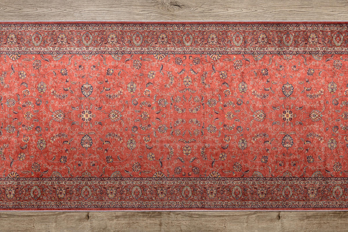 LÄUFER Antirutsch LOTUS 80/160 cm - Rot, Textil (80/160cm) - rugsX