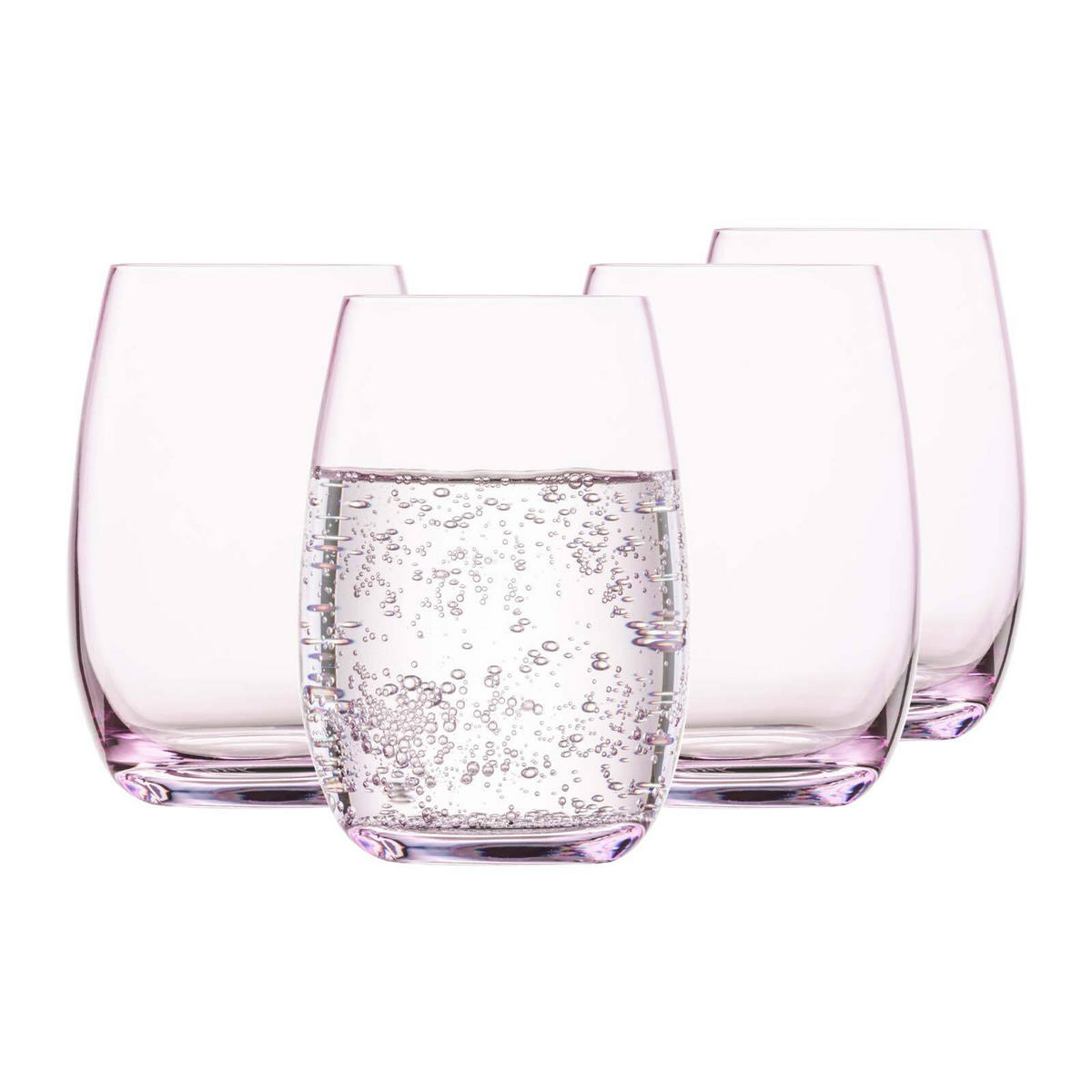 BECHER Light mauve 340 ml 4er Set - Mauve, Glas (0.34L) - Eisch