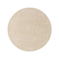 WOLLTEPPICH rund Berber Cream ø 100 cm rund - Creme, Textil (100/100cm) - benuta Pure