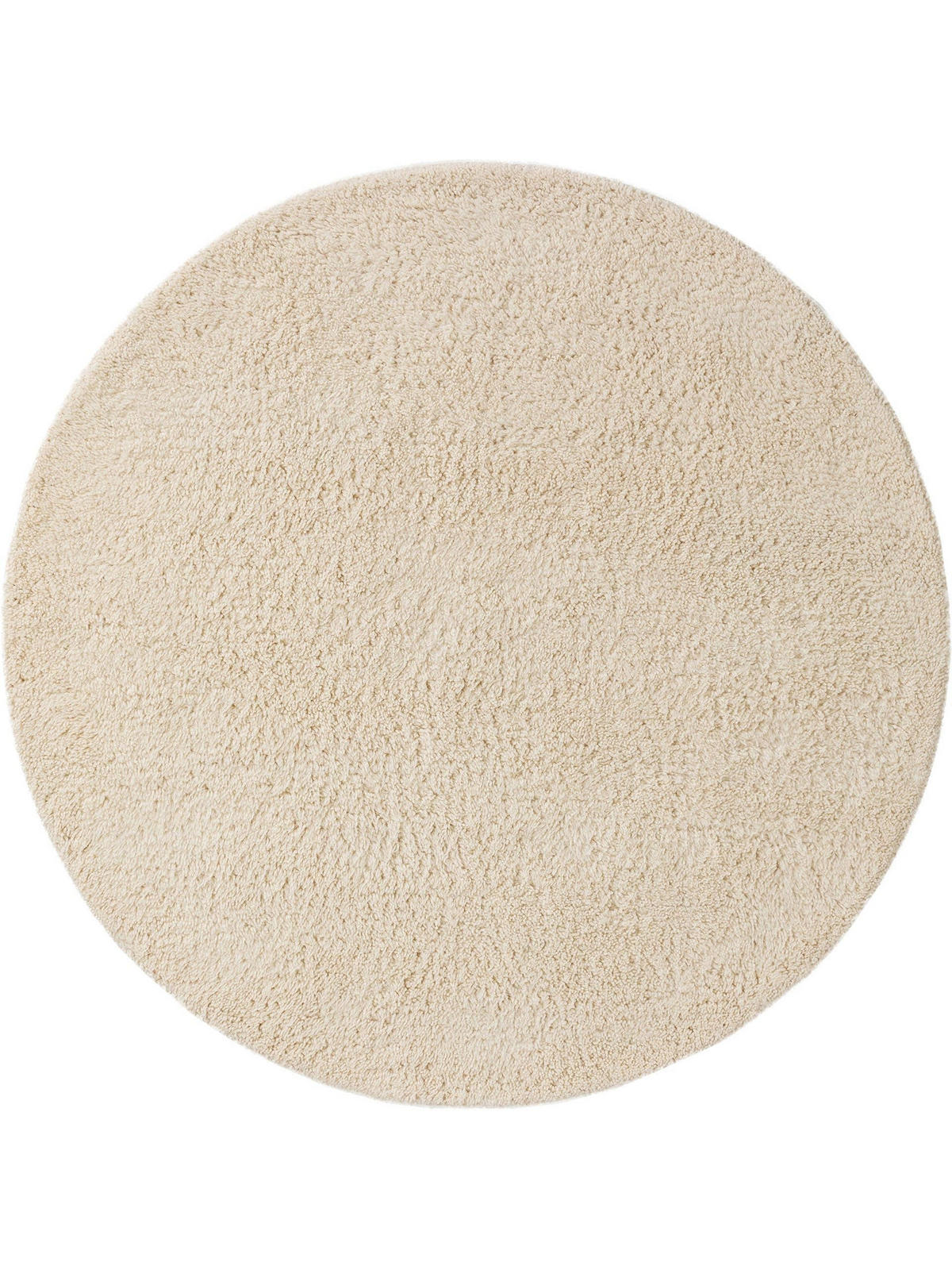 WOLLTEPPICH rund Berber Cream ø 100 cm rund - Creme, Textil (100/100cm) - benuta Pure