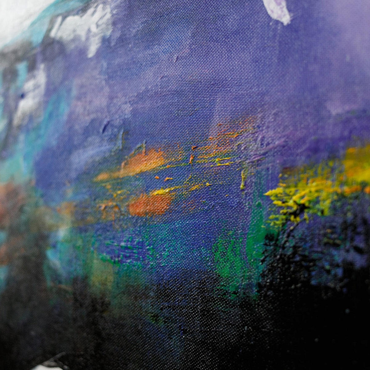 GEMÄLDE Galaktisch Schattenfugenrahmen Schwarz 160x80 cm - Schwarz, Holz (160/80cm) - YS-art gallery